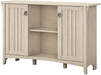 Bush Furniture Salinas Accent Storage Cabinet with Doors in Antique White