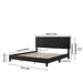 Emanuell Tufted Low Profile Bed