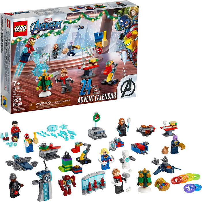 LEGO Marvel The Avengers Advent Calendar 76196 Building Kit, an Awesome Gift for Fans of Super Hero Building Toys; New 2021 (298 Pieces)